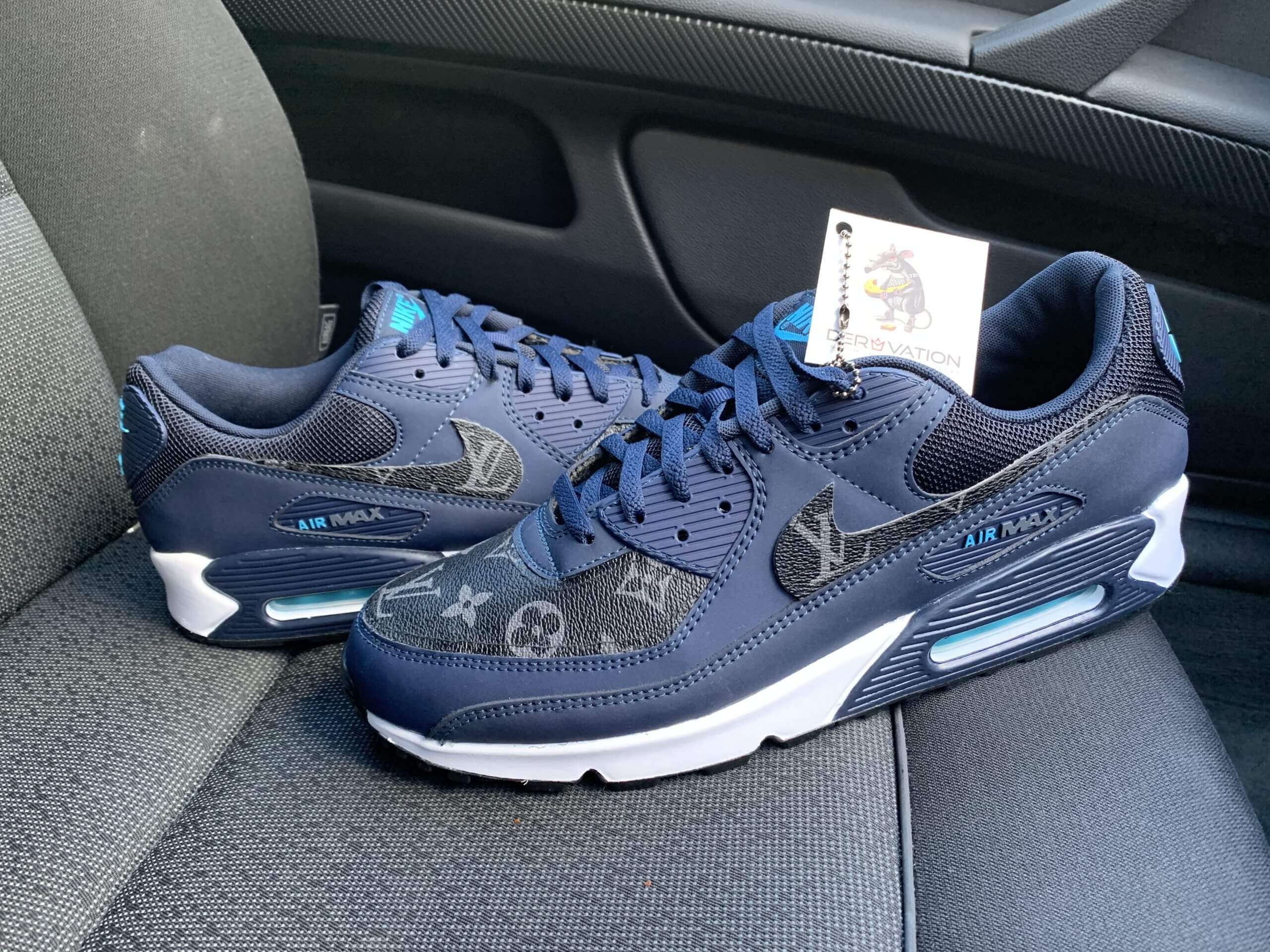 CUSTOM LV NAVY AIR MAX 90