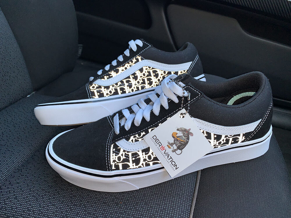 CUSTOM 3M REFLECTIVE DIOR VANS OLD SKOOL