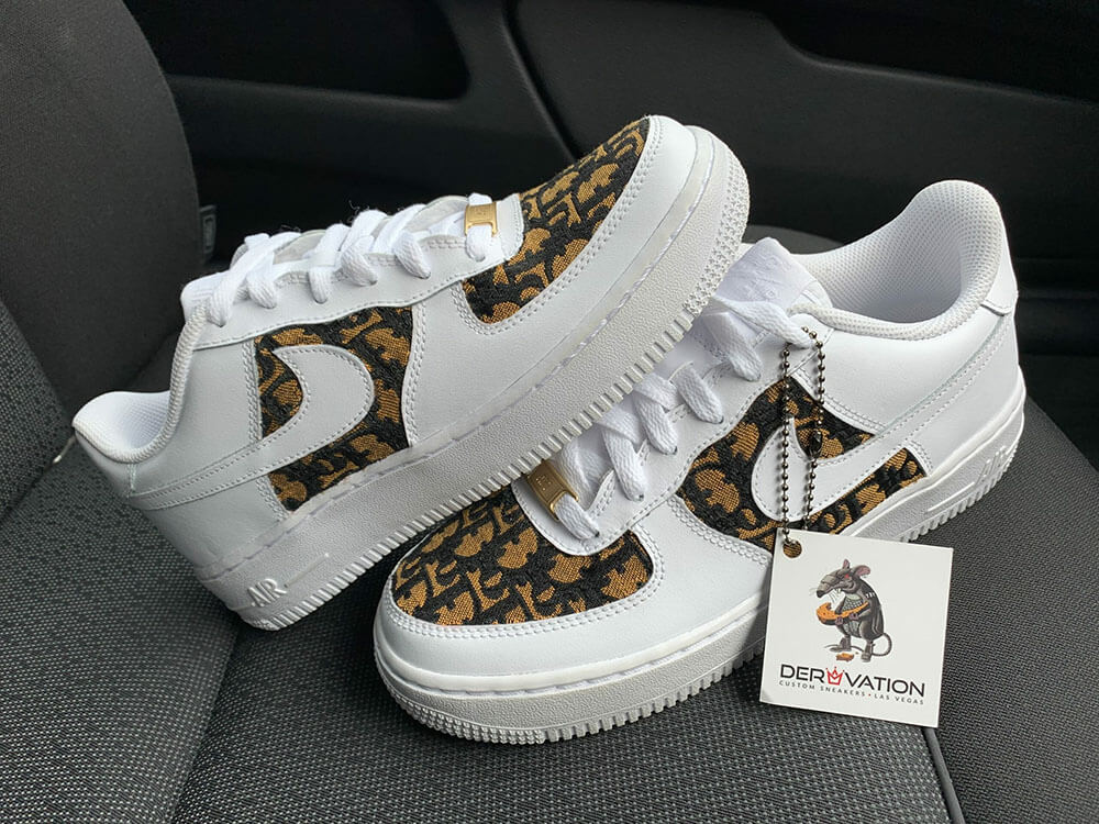 CUSTOM MUSTARD DIOR X AIR FORCE 1-002 CUSTOM MUSTARD DIOR X AIR FORCE 1