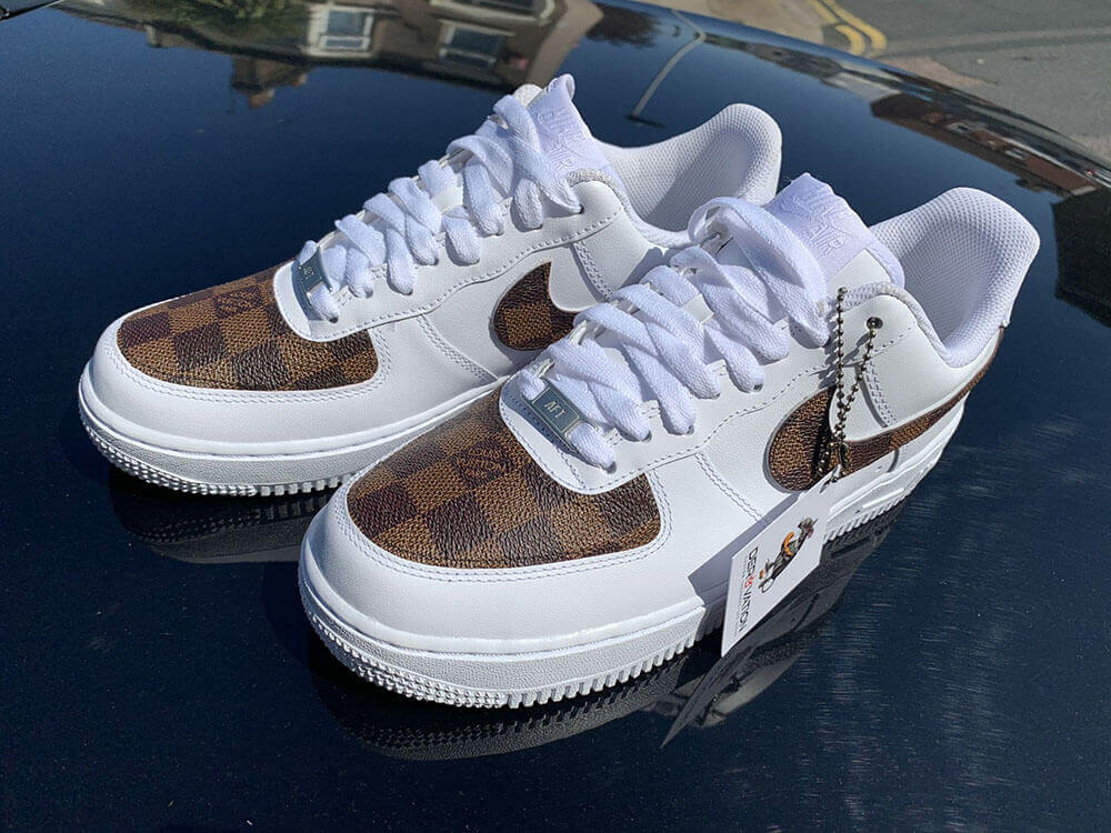 CUSTOM BROWN LV X 19 AIR FORCE 1-001 CUSTOM BROWN LV X 19 AIR FORCE 1