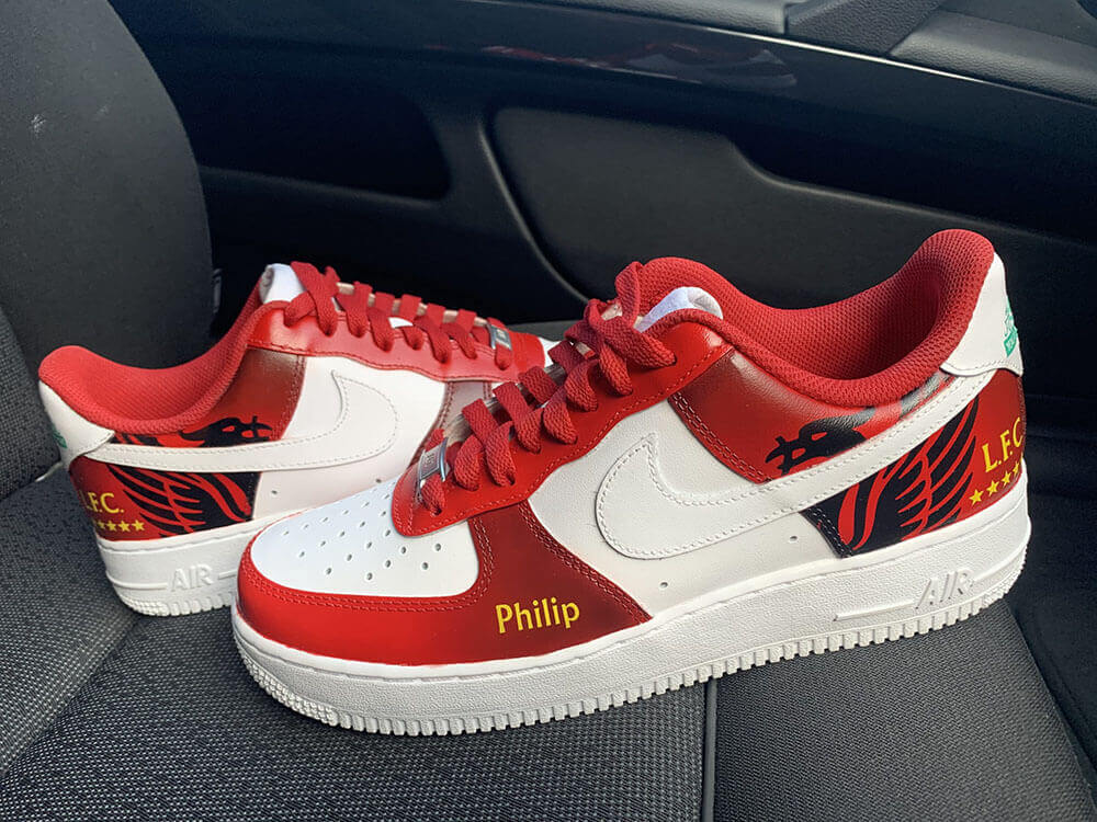 CUSTOM LIVERPOOL FC AIR FORCE 1