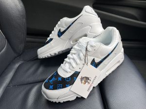 Custom Black/Blue LV Air Max 90