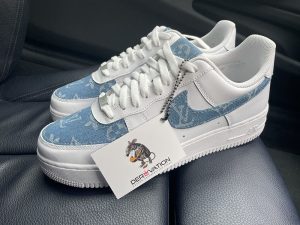 CUSTOM DENIM LV X AIR FORCE1