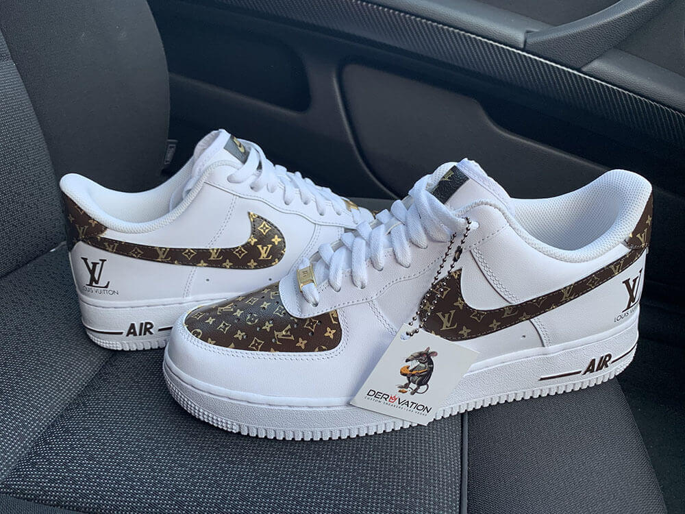 CUSTOM LV 18K E20 GOLD AIR FORCE 1