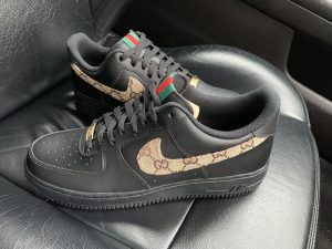 Black Custom Classic GG Air Force 1