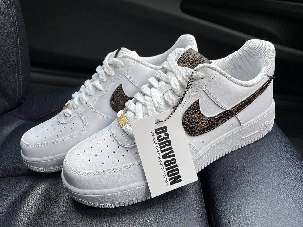 Custom Brown LV X 22 Air Force 1