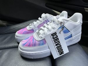 Custom Rainbow Lava Air Force 1
