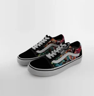 Stranger things vans custom sneakers - Skater Customs