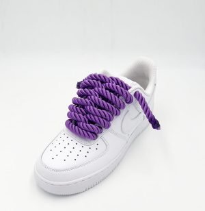 Air Force 1 rope laces purple