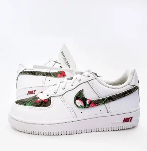 Custom Gucci Flower Air Force 1 Kids - Custom Air Force 1